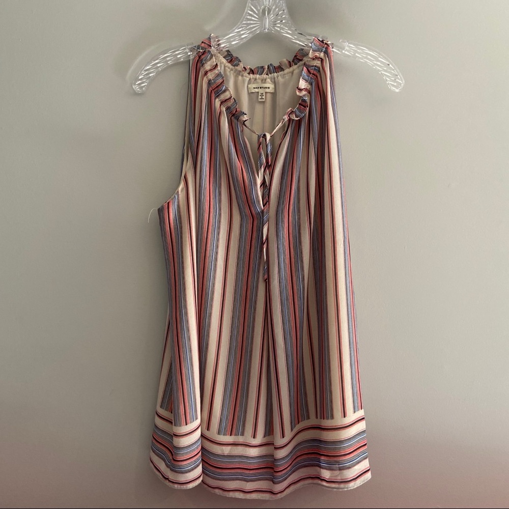 Fun Striped Chiffon Tank